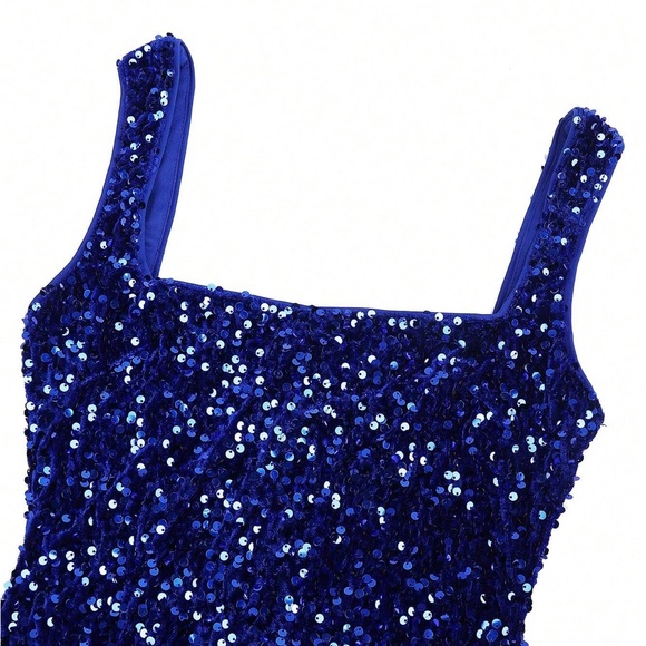 Royal Blue Mermaid Gown - Picture 6 of 11